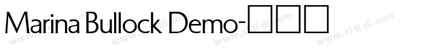 Marina Bullock Demo字体转换